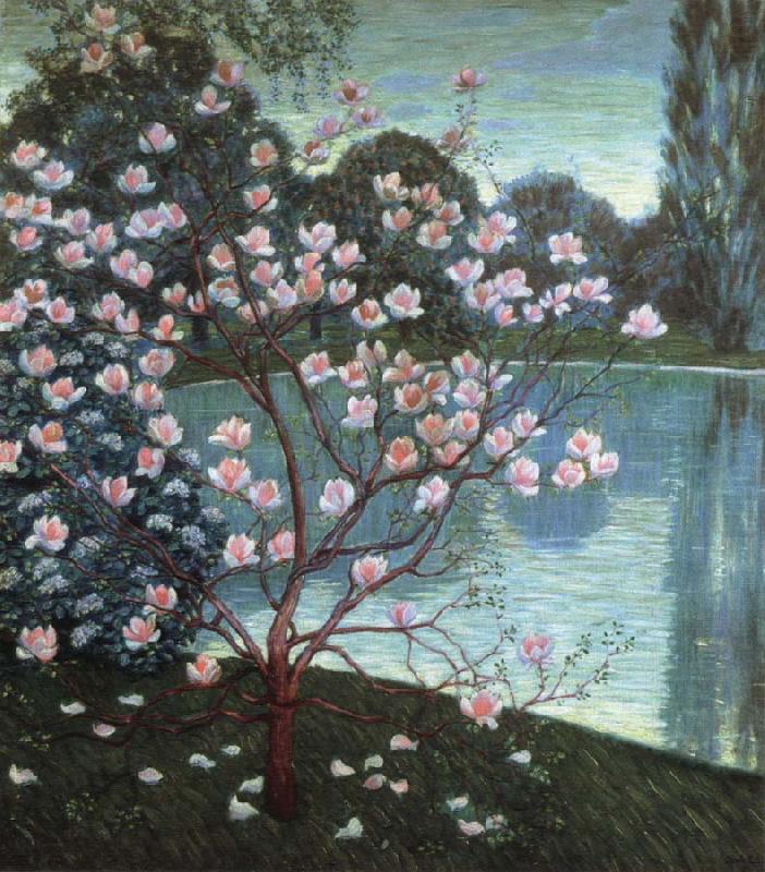 wilhelm list magnolia china oil painting image